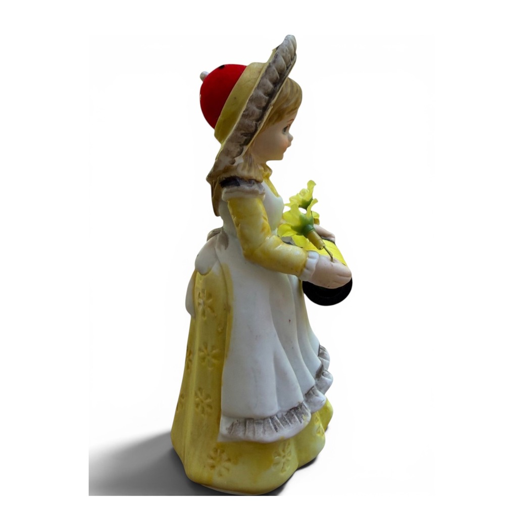 Vintage Ceramic Southern Belle Figurine Pin Cushion - Picture 2 of 14